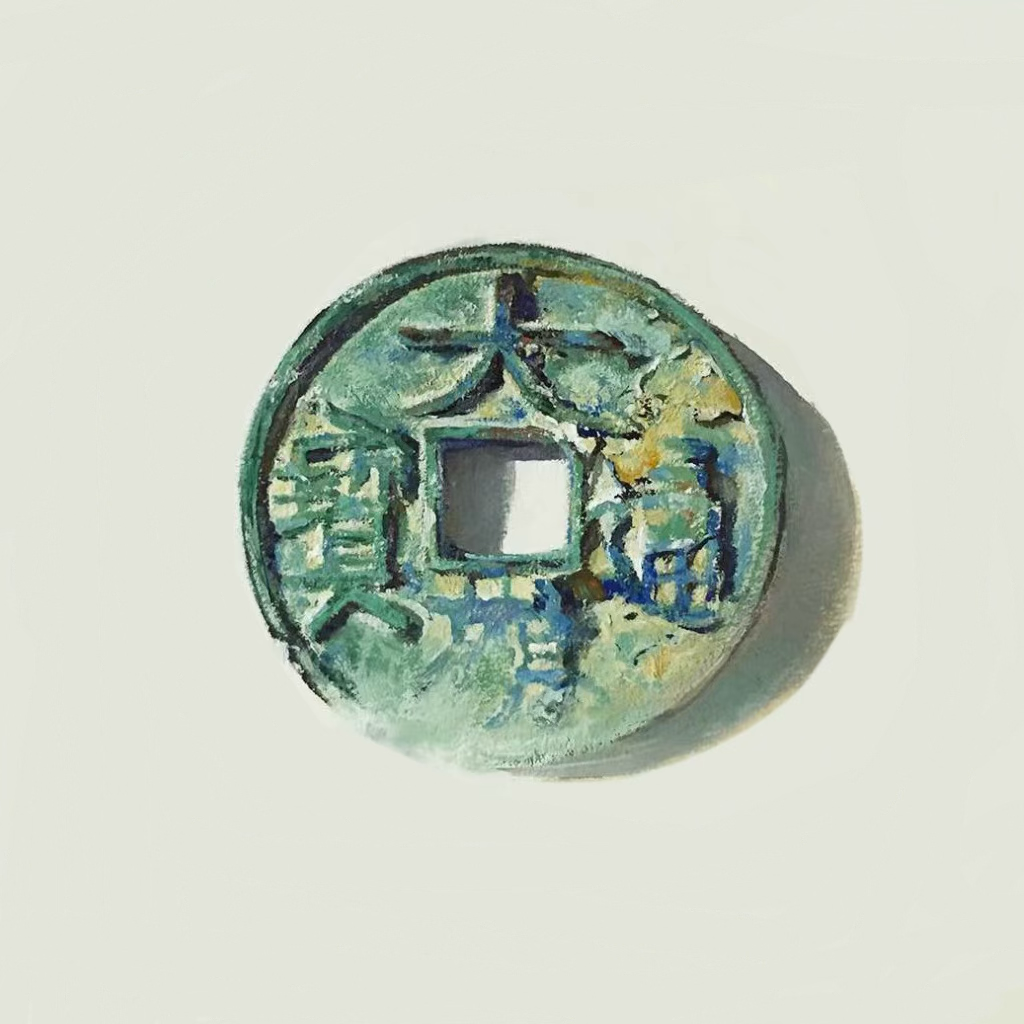 Chinese painting: Daguan Tongbao